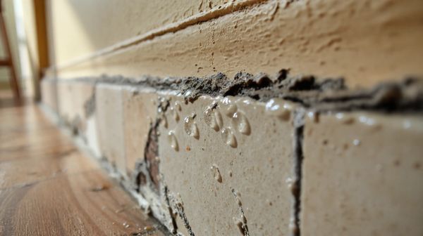 Causes de l'humidité persistante à la base des murs de maison